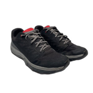 SALOMON Outline Black Gray Red Athletic Trail Running Shoes Mens Size 12.5